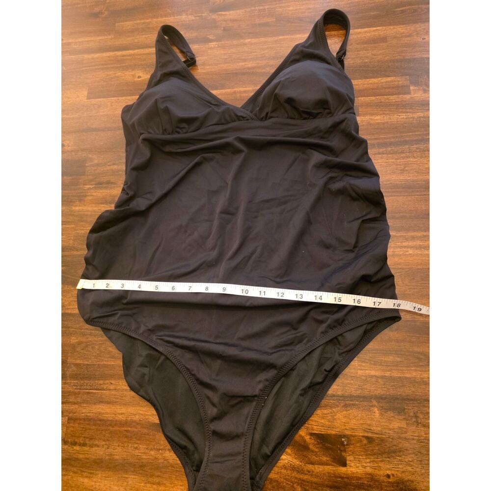 Amazon Essentials One-Piece Swimsuit Washed Black Size XL Classic Tank NWT - Picture 5 of 7